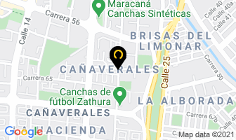 Mapa de Bienestar Puripacífico en Cali