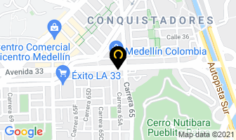 Mapa de Bike Wash en Medellín