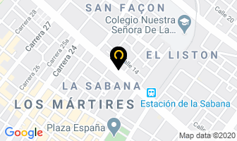 Mapa de Billares Colombianos en Bogotá D.C