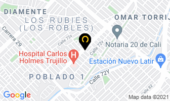 Mapa de Billares Gaby en Cali
