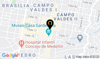 Mapa de Billares Per.za. en Medellín
