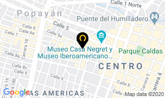 Mapa de Biogenetica en Popayán