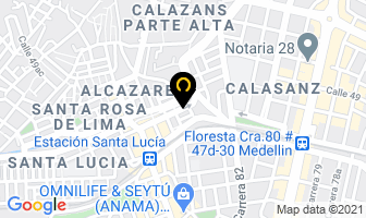 Mapa de Biolong en Medellín