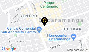Mapa de Bionaturales en Bucaramanga