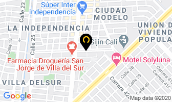 Mapa de Biovitalservices en Cali