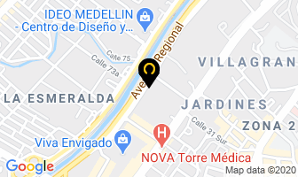 Mapa de Bkt Bicicletas en Medellín