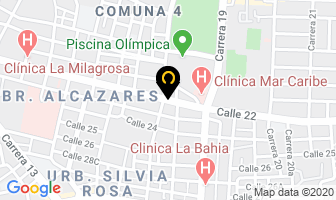 Mapa de Blanco's en Santa Marta