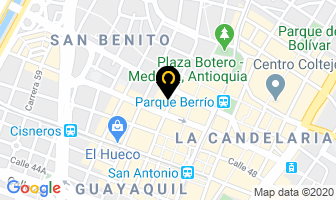 Mapa de Blondas Y Elásticos en Medellín
