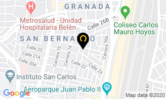 Mapa de Bloques Y Adoquines Doble A en Medellín