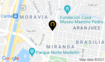 Mapa de Blue Evolution en Medellín