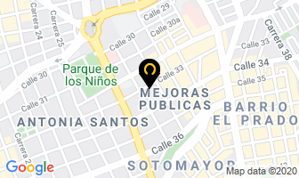 Mapa de Blue Gallery en Bucaramanga