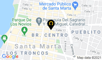 Mapa de Blue Optica en Santa Marta