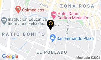 Mapa de Bo Concept en Medellín
