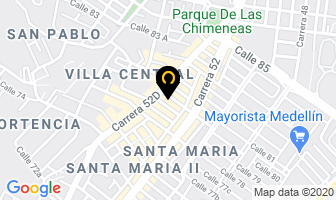 Mapa de Bodega Bresk Jeans en Medellín