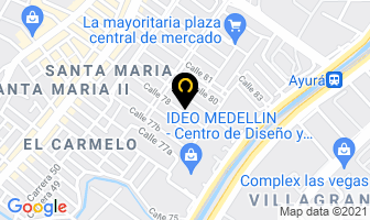 Mapa de Bodega De Fríjol Evelio Pérez en Medellín