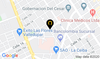 Mapa de Bolaño Guerrero Rafael en Valledupar