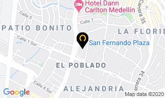 Mapa de Bolsa y banca s.a en Medellín
