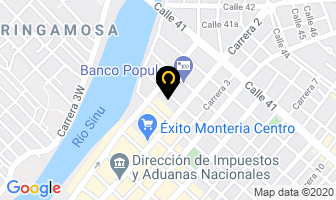 Mapa de Bolsas Y Desechables Carmona en Montería