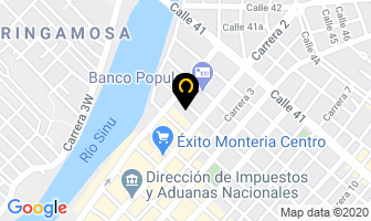 Mapa de Bolsas Y Desechables Carmona en Montería