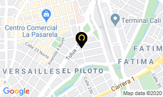 Mapa de Bombas Del Valle en Cali