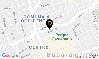 Mapa de Bombas La 17 en Bucaramanga
