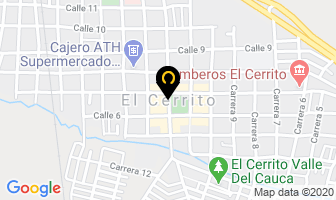 Mapa de Bomberos Voluntarios en El Cerrito