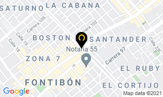 Mapa de Bonilla Corrales Sandra en Bogotá D.C