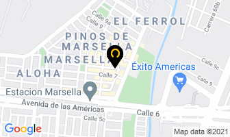 Mapa de Bordados Arciniegas en Bogotá D.C