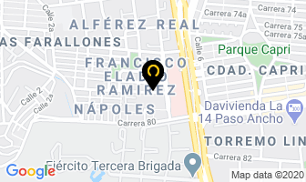 Mapa de Bordados Y Dotaciones en Cali
