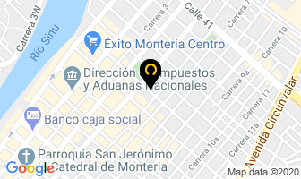 Mapa de Bordarte en Montería