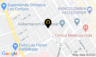 Mapa de Bornacelli Lobo Andrés Arturo en Valledupar