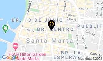 Mapa de Boutique Melocotón en Santa Marta