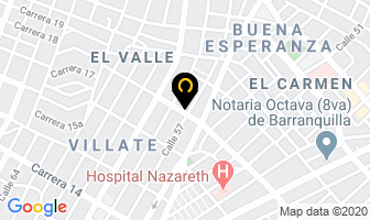 Mapa de Boxer Veterinarias en Barranquilla
