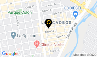 Mapa de Bracket´s Odontologia Estetica en Cúcuta