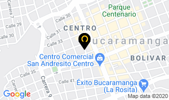 Mapa de Brasas Y Llamas en Bucaramanga