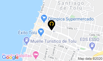Mapa de Brazza-Restaurante- Bar en Tolú