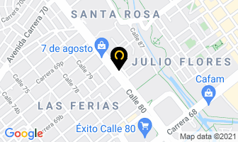 Mapa de Bridgestone en Medellín