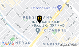 Mapa de Brillo Metal Jl en Bogotá D.C