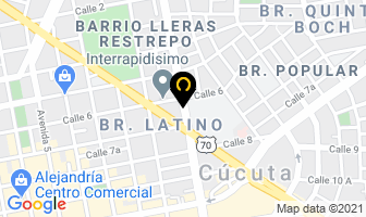 Mapa de Brithis English Institute en Cúcuta