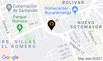 Mapa de Broaster Express en Bucaramanga