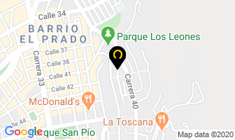 Mapa de Bronce Arte Express en Bucaramanga