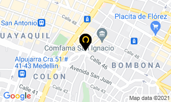 Mapa de Bronces Y Aluminios en Medellín