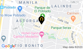 Mapa de Brustolino en Medellín
