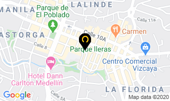 Mapa de Bufete Juridico en Medellín