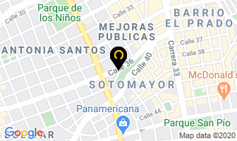 Mapa de Buñuelos en Bucaramanga