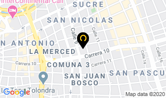 Mapa de Burbucars en Cali