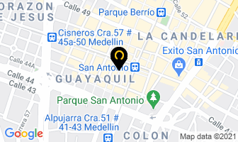 Mapa de Burbuja De Plata en Medellín