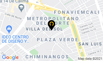Mapa de C. I Exportapets en Cali