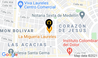 Mapa de Cabañas El Refugio en Medellín