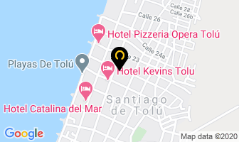 Mapa de Cabañas Emy en Tolú